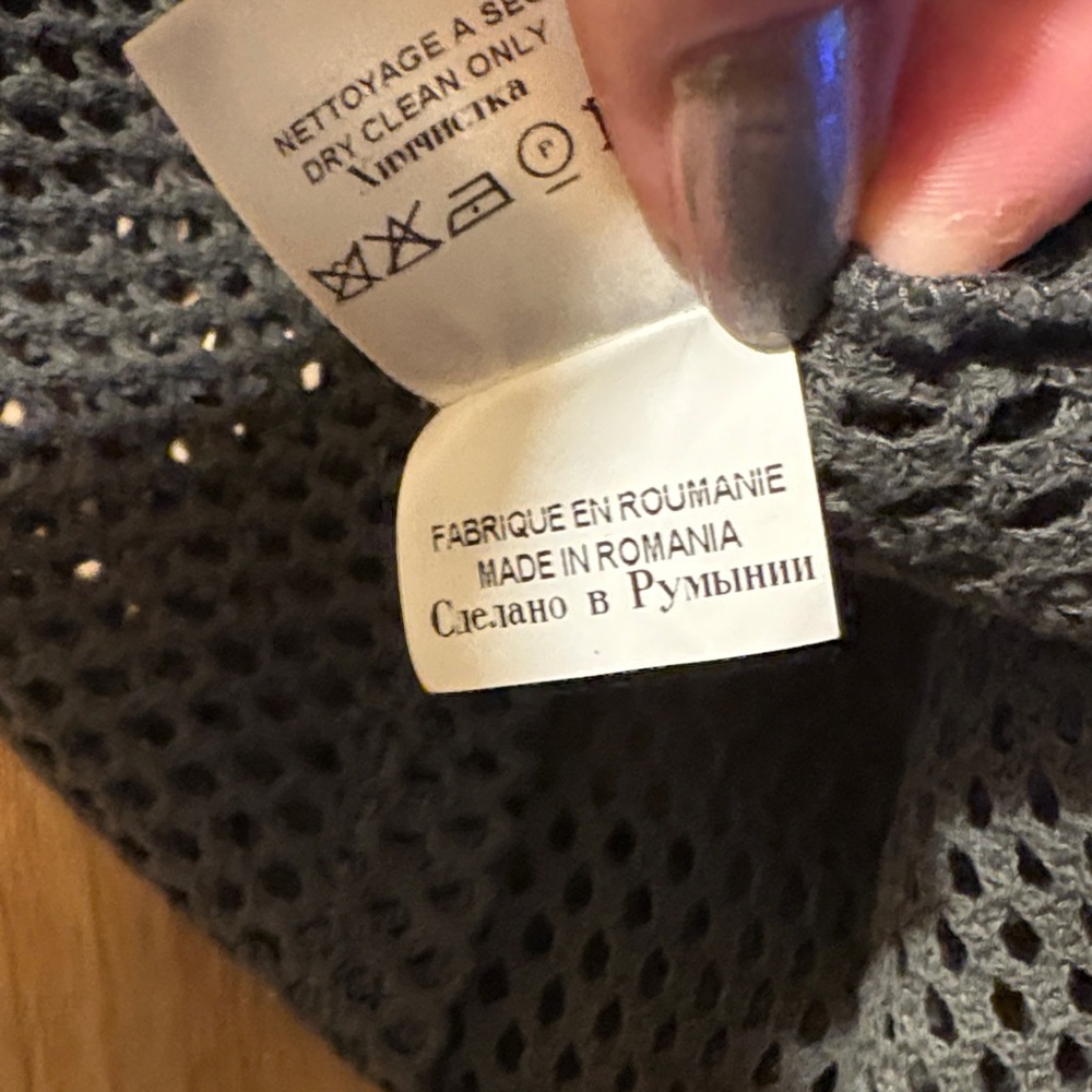 Barbara Bui Olive Mesh Tank with Pockets - Picture 9 of 11